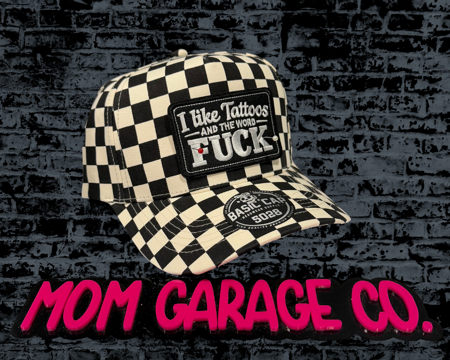 I Like Tattoos - Canvas Checker Hat