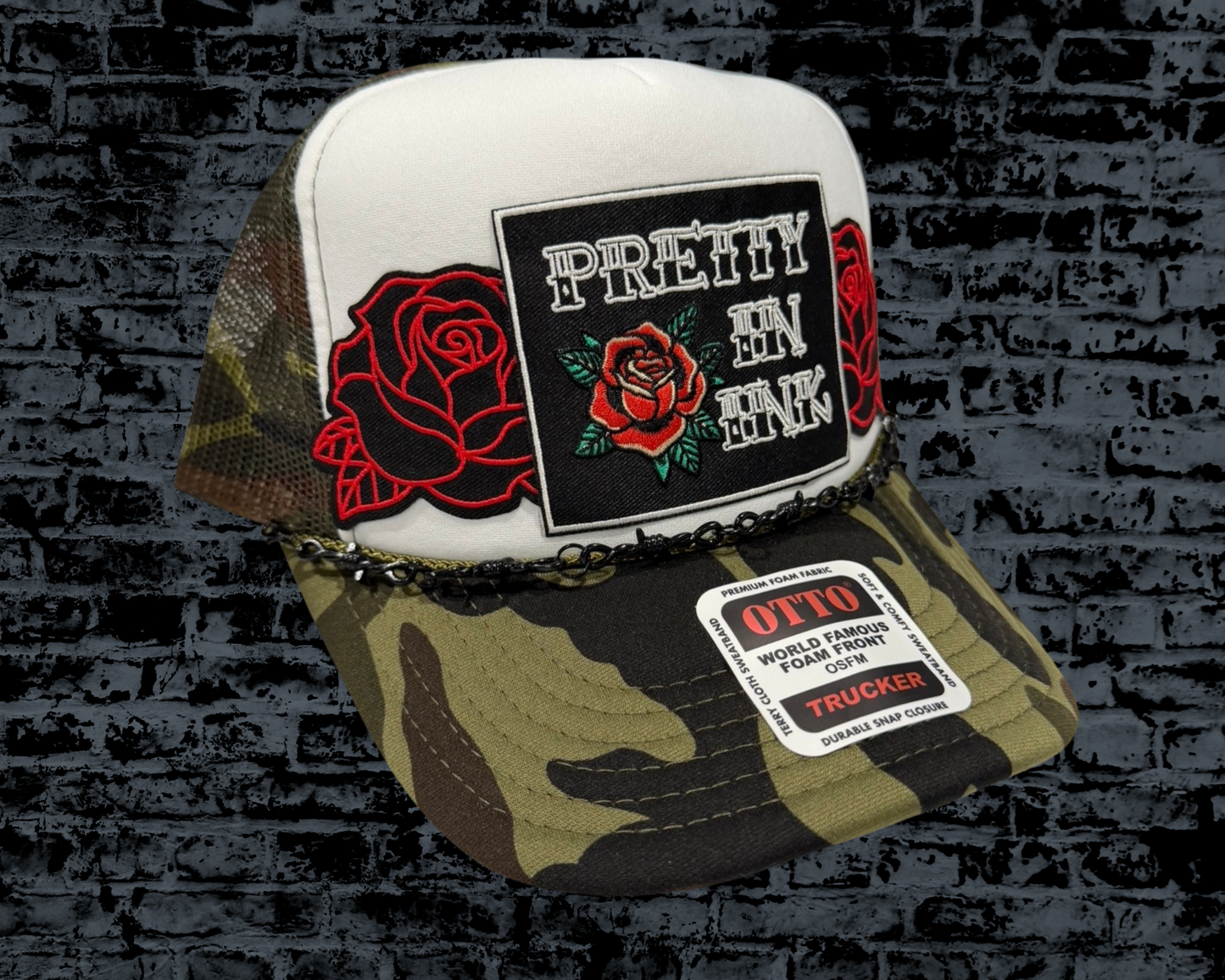 Pretty In Ink - Camo Trucker Hat