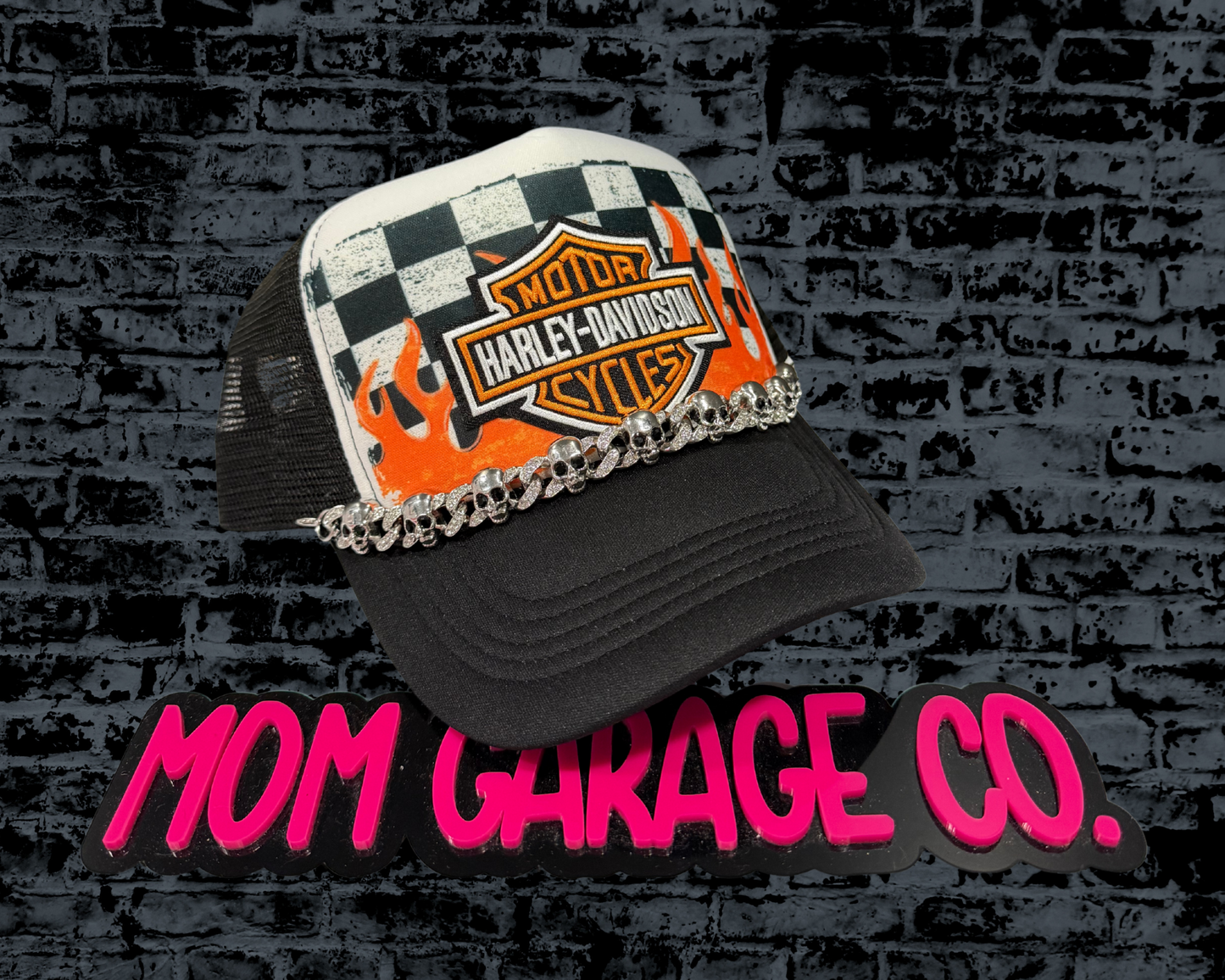 HD Flame Trucker Hat