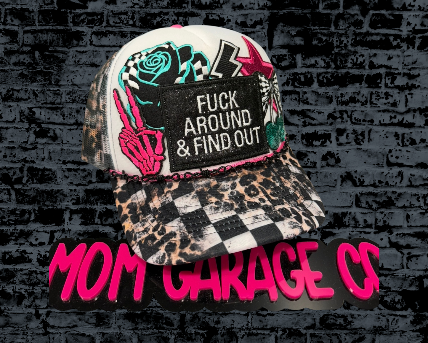 FAFO (pink&teal) Trucker Hat