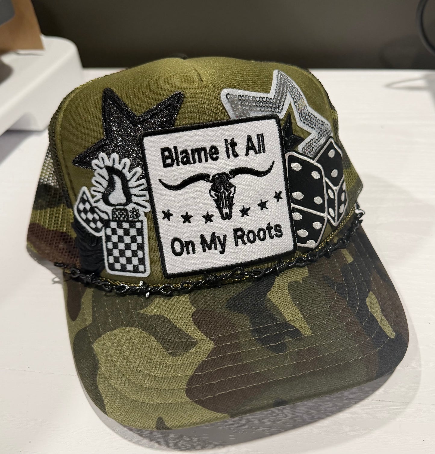 Blame It All On My Roots Trucker Hat