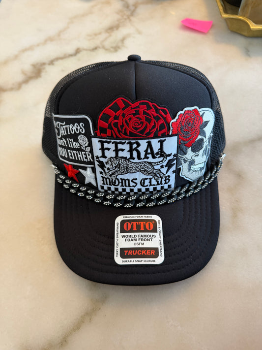 Feral Moms Club / Tattoos Trucker Hat