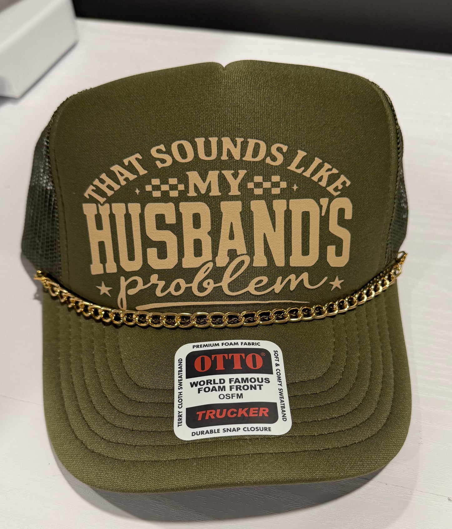 My Husbands Problem Trucker Hat