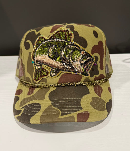 Bass Camo Trucker Hat
