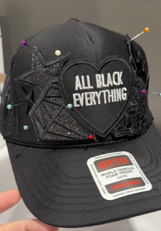 All Black Everything Trucker Hat