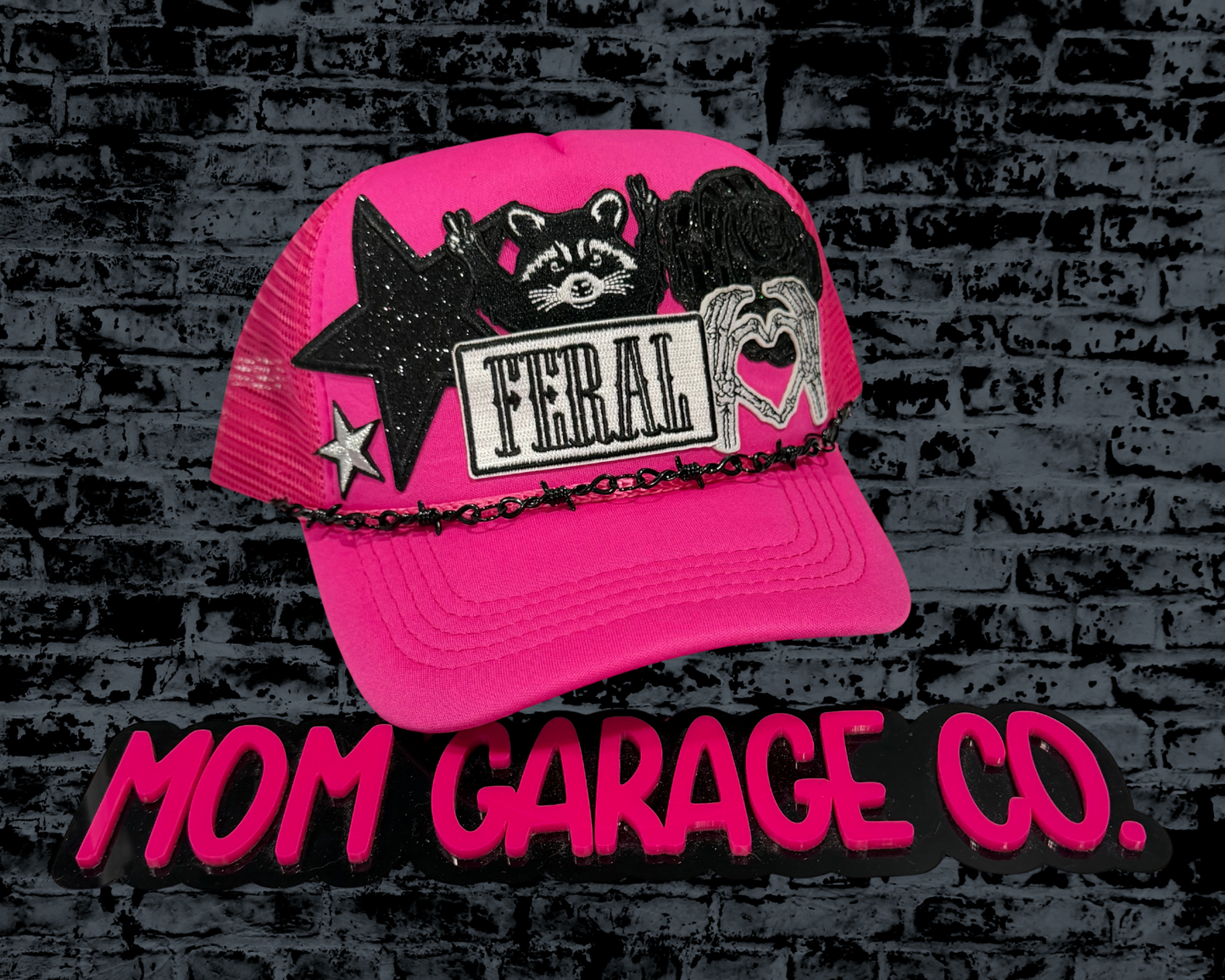 Feral Raccoon Trucker Hat