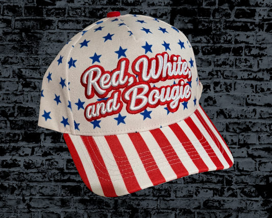 Red, White & Bougie - Embroidered Hat