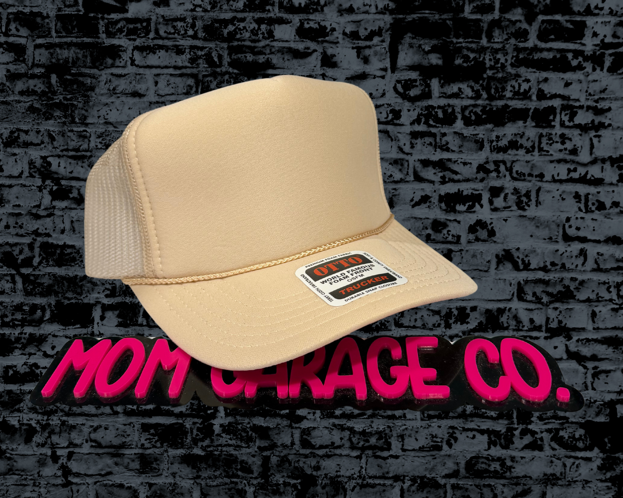 Tan Foam Trucker Hat