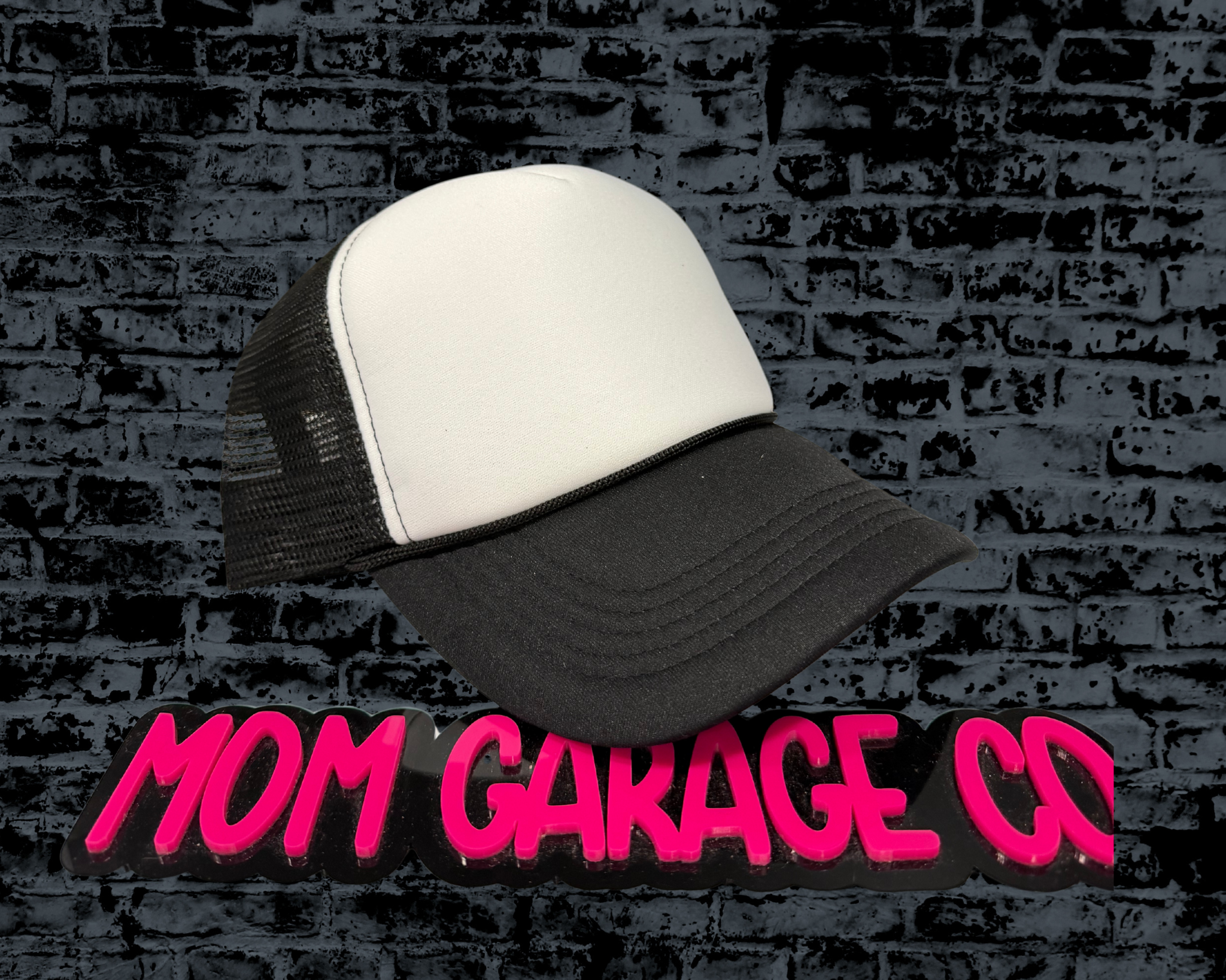 B&W Foam Trucker Hat